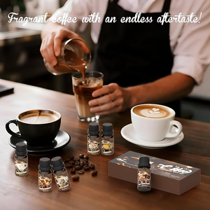 ชุดน้ำมันหอมกลิ่นกาแฟสำหรับเครื่องกระจายกลิ่น สำหรับทำสบู่ เทียนหอม กลิ่นคาราเมล มัคคิอาโต้ มอคค่า ลาเต้ วานิลลาบีน ปั๊มพ์กินสไปซ์ - Product Image 3