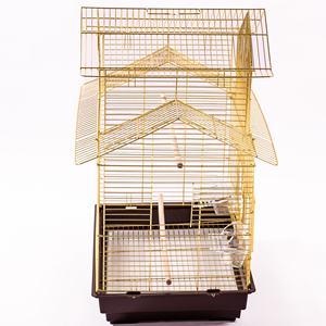 Vendita diretta della fabbrica portatile grande gabbia per uccelli pappagallo da riproduzione in metallo ornamentale canarino gabbia per uccelli - Product Image 2