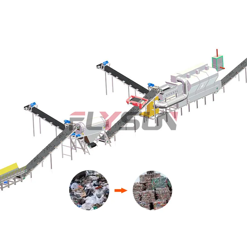 도시 고형 폐기물/매립 폐기물 및 장식 폐기물 플라스틱 선별 생산 라인