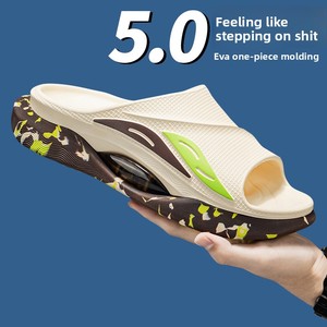 Pantuflas para <span class=keywords><strong>Hombre</strong></span>, Modernas, con Bloques de Color, Ligeras, Deportivas, Resistentes al Olor, Resistentes al Desgaste, <span class=keywords><strong>Chanclas</strong></span> Casuales de Playa - Product Image 2