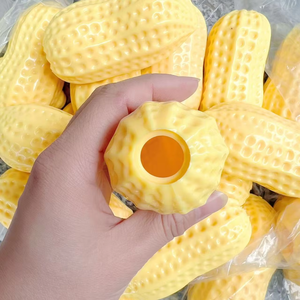 ของเล่นบีบถั่วลิสงนุ่มหนึบ โพลียูรีเทน ลูกบอลกลวง บรรเทาความเครียด ของเล่นรูปอาหารเหมือนจริง ชีส บีบแล้วคืนตัวช้า สำหรับทุกเพศ ทุกวัย 14 - Product Image 5