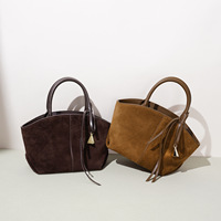 Nouveaux Sacs en Daim 2026 pour Femmes, Petits Sacs Rétro en Nubuck de Vachette, Sacs à Main et Sacs Bandoulière en Cuir Véritable pour Dames