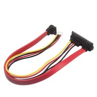 Fuente de alimentación para ordenador, adaptador SATA 7+15P pequeño de 4 pines PH20 más cable de datos para disco duro/unidad óptica, compatible con múltiples dispositivos