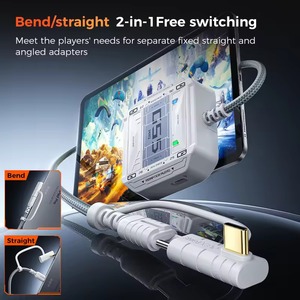 Adaptateur audio Plextone 5 en 1 GS5 PD 60W, adaptateur de jeu à charge rapide, port USB type C vers adaptateur 3,5 mm, adaptateur de jeu pour iPad - Product Image 6