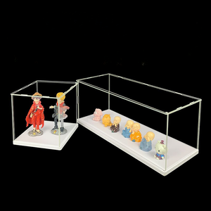 Vente en gros de boîtes de rangement modernes en acrylique transparent anti-poussière avec éclairage LED pour figurines, voitures miniatures, blocs de construction, présentoir - Product Image 2