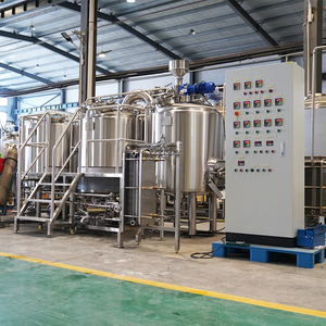 Attrezzatura per Birrificio Artigianale di Dimensioni Ridotte 200L 300L 400L <span class=keywords><strong>500L</strong></span>, Impianto Pilot Brewery con 2 Recipienti, Birrificio Portatile su Carrello con Riscaldamento Elettrico - Product Image 4