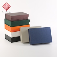 Boîtes cadeaux réutilisables de style livre magnétique haut de gamme Baoren pour cadres photo, impression personnalisée, plusieurs couleurs, cosmétiques, souvenirs