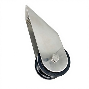 Stainless Steel316 Mirror Polished Marine Anchor Chain Bow Roller 50x170mm Nylon Wheel 6-8mm 5-10kg <b>Yacht</b> Boat Hardware - Product Image 2