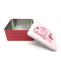 Boîte en métal rectangulaire noire personnalisée avec couvercle à charnière pour cigarettes/cadeaux/bonbons/menthes, organisateur de rangement domestique