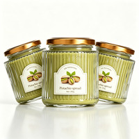 Bocaux en verre à couvercle hermétique en métal doré, de qualité alimentaire, à rayures gaufrées, pour confiture, miel, pouding, bougies et épices