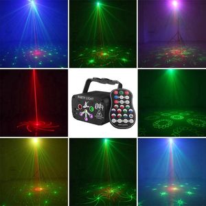 Miniluz láser para fiesta, luces estroboscópicas activadas por sonido, 60 patrones, con batería, para escenario, Dj, discoteca - Product Image 3