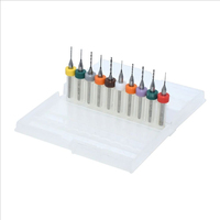 Lot de 10 mini forets CNC en alliage Micro HSS et M35 0.3mm-1.2mm en acier au tungstène pour le forage de puits en plastique et PCB 4mm de diamètre
