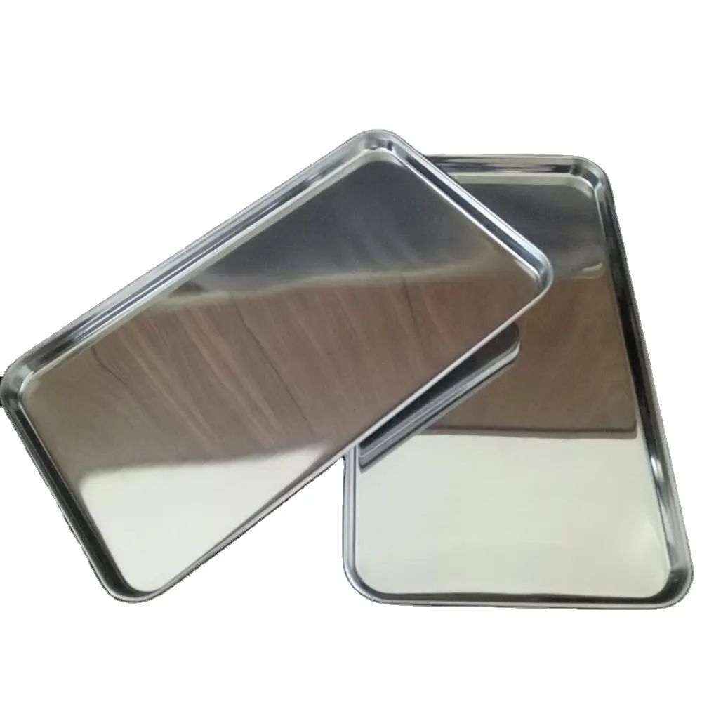 High Quality Stainless Steel Medical use rectangle Tray Storage tray Shallow dish