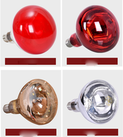 Lampe chauffante rouge ampoules infrarouges PAR38/250 Watts ampoule de lampe en verre pour Service alimentaire, ampoule de couveuse, poussins, animal de compagnie, salle de bain