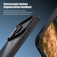 Étui de téléphone magnétique pour iPhone 18 Pro Pro Max, transparent en PC, givré en TPU, hybride, antichoc, coque arrière HD anti-chute pour téléphone portable