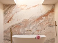 Мраморная плита Ever-Prosperity Stone Blush Vein: Премиальный экзотический камень для современного полированного напольного покрытия вилл и отелей класса люкс