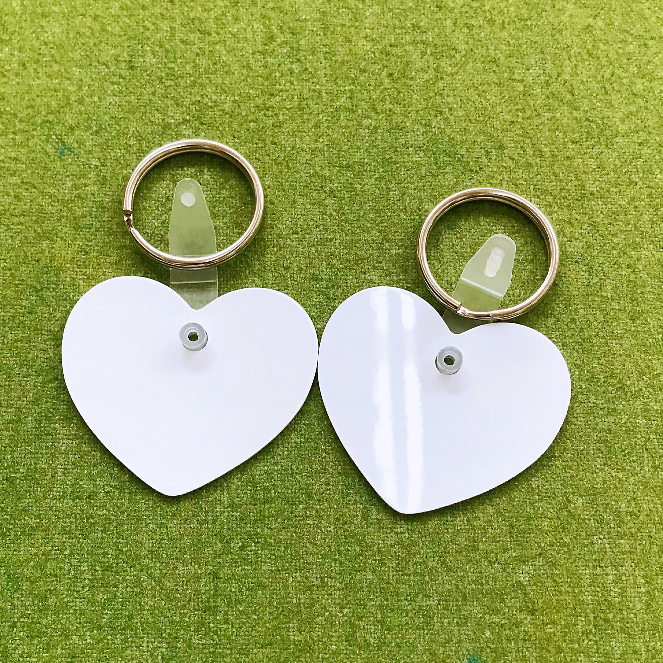 Forme de coeur blanc