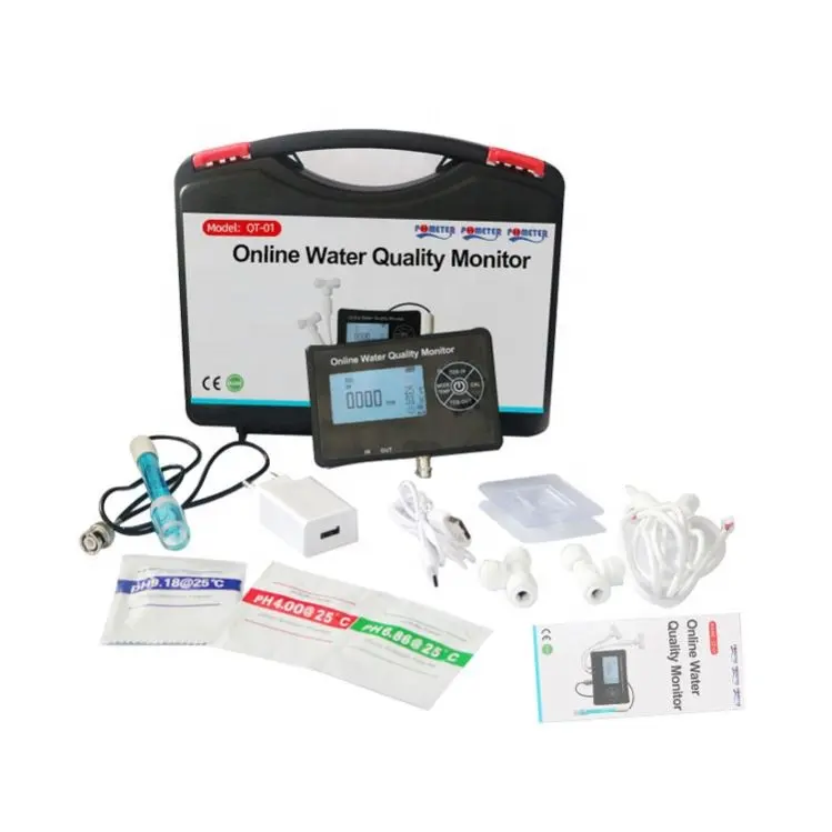 Smart PH/TDS/EC/Temp/Humidity Water Monitoring Device Online Water Quality Online Monitor System