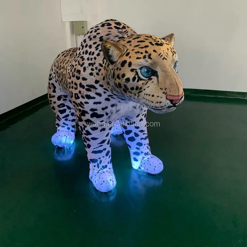 lifelike giant inflatable Cheetah model /Pop music festival event decoration inflatable Leopard Simulated panther animal ideas