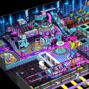 Équipement de terrain de jeu intérieur pour enfants avec trampoline, fabriqué par un professionnel en gros pour centres commerciaux - Product Image 3