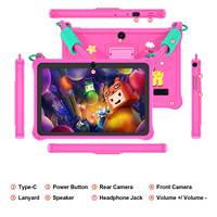 K7 Pro Panda Fabrika Çıkışlı Ucuz Çocuk Tableti 4GB RAM+32GB ROM Eğitici Android 13 Dayanıklı Tablet 7 İnç Tablet PC Çocuklar İçin
