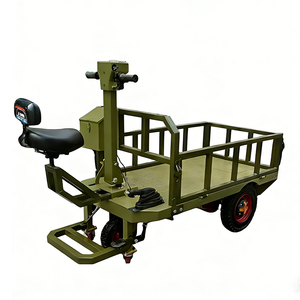 Chariot de transport électrique pliable à 3 roues, batterie longue portée, tout-terrain, robuste, pour charges lourdes, plateforme de transport extérieure - Product Image 5