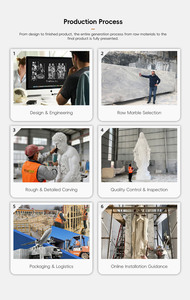 YOUFINE - Estatua de Luchador de Mármol Blanco de Tamaño Real, Tallada a Mano, Escultura Clásica de Dos Figuras Masculinas para Decoración de Jardín - Product Image 6