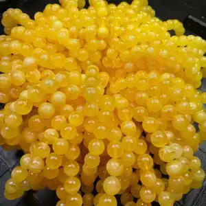 Perles en pierre d'ambre naturel, bracelet avec des perles amples 10-12mm en ambre baltique, russe, jaune et blanc, vente en gros