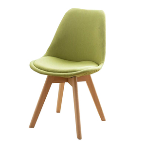 <span class=keywords><strong>Chaise</strong></span> de salle à manger en tissu brun de style nordique moderne de l'usine Shengfang, <span class=keywords><strong>chaise</strong></span> <span class=keywords><strong>tulipe</strong></span>, <span class=keywords><strong>chaise</strong></span> à dossier souple, ensemble de 6 chaises - Product Image 3