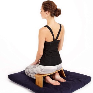 Bamboo Yoga Meditation <b>Bench</b> Compact <b>Folding</b> Exercise Stool For Fitness And Body Shaping Unisex Yoga Aids - Product Image 2