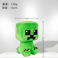Jouets en peluche unisexes de haute qualité, cadeau d'anniversaire, super doux, en coton PP, maille, Ender Dragon, Creeper, Zombie, Coolie, peluche