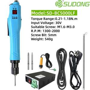 PLCブラシレス電動ドライバー | オートリバース & スクリューカウンター | 2000RPM | ソフトスタート/ブレーキ | 工業グレード - Product Image 6