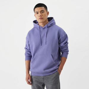 Vêtements de sport personnalisés avec logo imprimé, sweat à capuche pour homme grande taille, 100% coton, épaules tombantes, fermeture éclair sur le devant, respirant, séchage rapide, hiver - Product Image 1