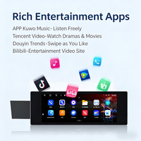 Monitor Hiburan Penumpang 12,3 inci Chery ICAR 03 Android Auto 4G 6+64GB Wireless CarPlay Amplifier Model Kiri/Kanan