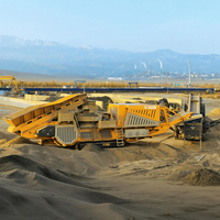 Concasseur mobile VSI sur chenilles pour la production de sable à partir de galets, marbre et quartz