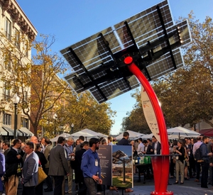 Banco Solar Inteligente Personalizable de 2200W con Forma de Girasol para Estaciones de Autobuses, Estacionamientos y Edificios, Paneles Solares Flexibles - Product Image 3