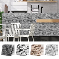 Carreaux de crédence 3D auto-adhésifs effet gel, blanc crème nacré, 1,2 mm, étanches, carrés, autocollants muraux émaillés pour la maison