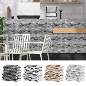 Pegatinas <span class=keywords><strong>de</strong></span> Pared Autoadhesivas Cuadradas Impermeables <span class=keywords><strong>de</strong></span> 1.2mm, Color Blanco Perla, Gel 3D, Efecto Azulejo, para el Hogar - Product Image 6
