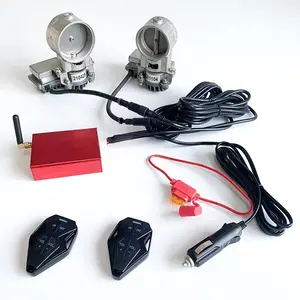 Electric Cutout Valve System Exhaust Sounds Control 12V Stainless Steel Waterproof Double kits Remote Control