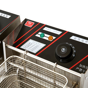 Friteuse commerciale double frites argentées friteuse de comptoir en acier inoxydable friteuse frites friteuse - Product Image 6