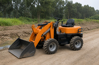 Pengiriman Gratis Loader CE Engine Small Front End Loader dengan Bucket yang Diperkuat untuk Tanah Keras Laris Terjual