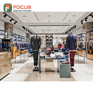 Exhibidor de Piso de Acero Inoxidable Resistente para Comercios, Diseño Interior Comercial para Tiendas de Ropa - Product Image 6