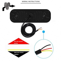 4 LED lámpara estroboscópica vehículo tornillo montaje Flash Dash Led luz de advertencia camión motocicleta 12-24V Barra de luz estroboscópica