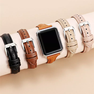 Cinturino Sottile di Lusso in Pelle Elegante Lionorm 38mm 40mm 49mm 44mm 45mm per Apple Watch Ultra 2 Series 8 <span class=keywords><strong>7</strong></span> <span class=keywords><strong>6</strong></span> 4 - Product Image 3