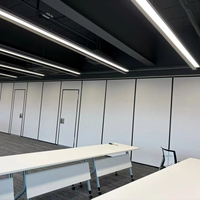 Cloison acoustique mobile insonorisée en bois, cadre en aluminium, pliable, réglable, anti-taches, épaisseur 100 mm, pour bureau
