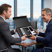 Coffret Cadeau d'Entreprise de Luxe 6-en-1 : Flasque, Clé USB, Stylo, Carnet, Batterie Externe – Vente en Gros, Logo Personnalisé, OEM