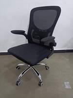 Chaise de bureau au design moderne, chaise d'ordinateur de haute qualité, pivotante, ergonomique, en tissu, réglable