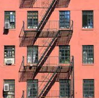 Escaliers d'évacuation en acier pour l'extérieur, conformes à la norme AS 1657, pour bâtiments commerciaux et usines