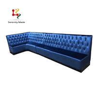 Moderne halbrunde Form Sofa kabine für Nachtclub Karaoke Zimmer Luxus Samt Bankett Sitz gelegenheiten