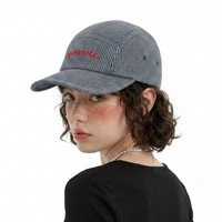 Casquette de baseball style coréen brodée lettres Léopard/Points, protection solaire estivale premium, décontractée, visière incurvée, 100% coton
